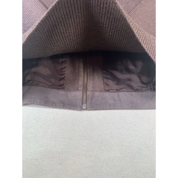 Pendleton Full Zip Suede Leather Merino Wool Jacket Womens L Brown Vintage - Picture 11 of 11